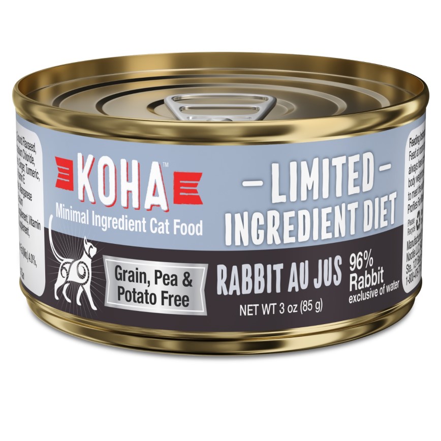 KOHA 主食貓罐頭 單一蛋白系列 兔肉肉醬 3oz (KC3RA)