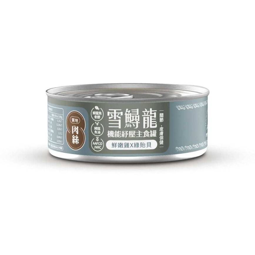 【⽑爪村】雪鱘龍機能紓壓 主食貓罐頭 80g