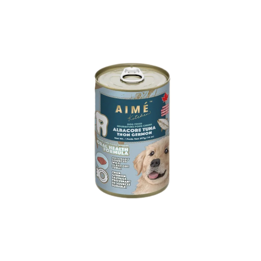 AIME Kitchen 狗罐頭 口腔強健系列 長鰭吞拿魚鮮肉罐 397g (27775)