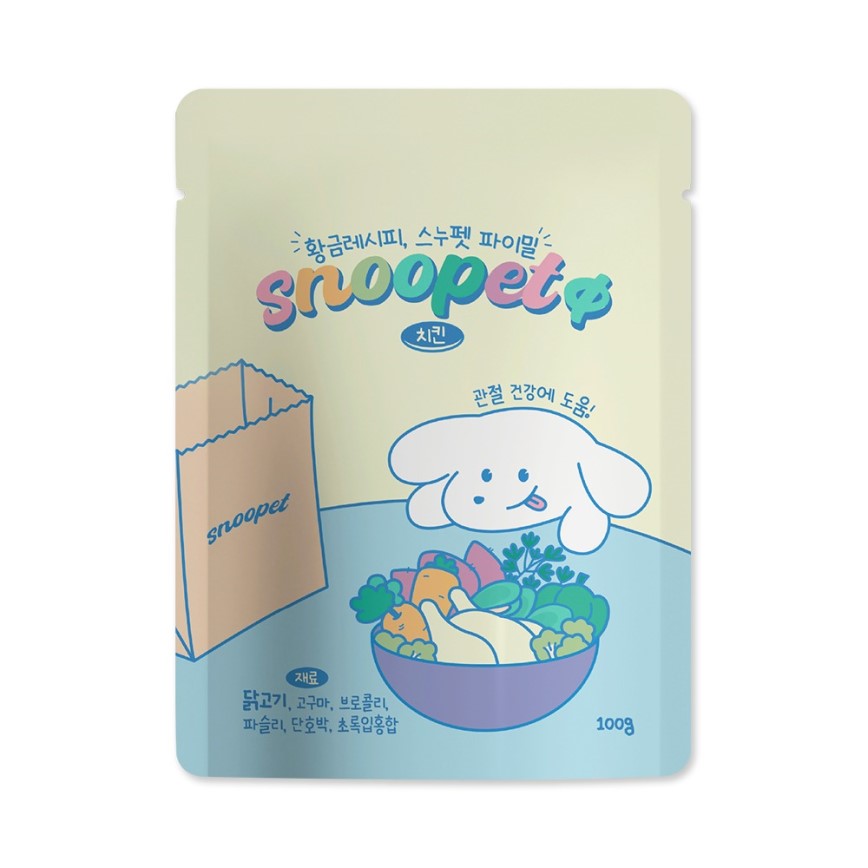 Snoopet γ 狗濕糧 鮮肉主食餐包 雞肉配方 100g (SP-1346)