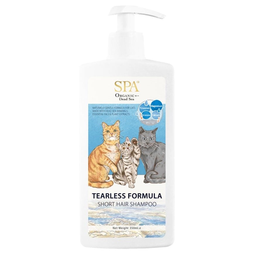 SPA寵物溫泉 無淚配方短毛貓沖涼液 350ml (貓用) (P024)
