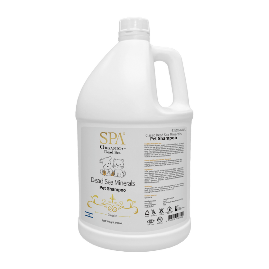 SPA寵物溫泉 經典版死海鹽滋潤洗毛液 1gal 加侖裝 (P065) (貓犬用) 圖 1