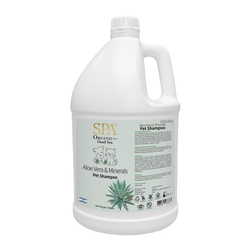 SPA寵物溫泉 蘆薈死海鹽寵物洗毛液 1gal 加侖裝 (P068) (貓犬用)