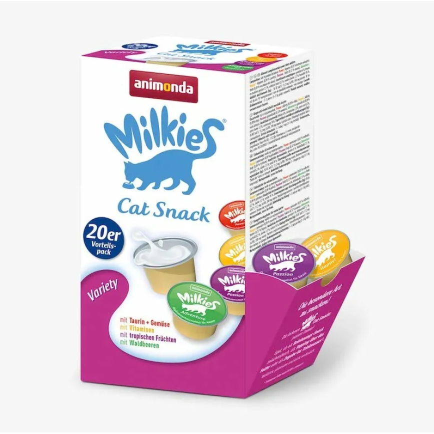 Animonda Milkies 迷你杯裝寵物牛奶(蔬果混合口味) 300g (1盒20杯 15g*20) (90603479)