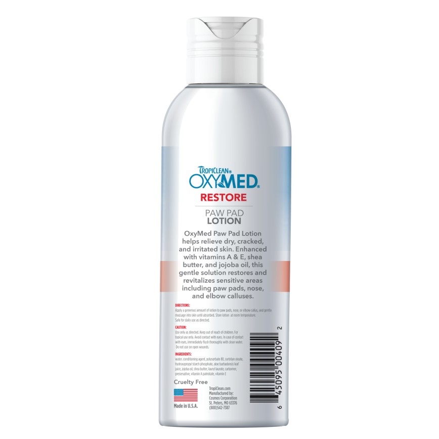Tropiclean Oxymed 醫學級專業護理系列 溫和爪子潤護乳液 (貓犬用) 118ml (OX4092) 圖 2