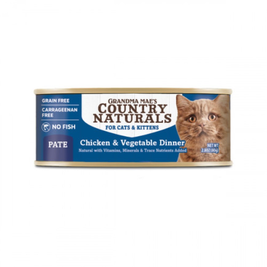Country Naturals 雞肉蔬菜貓罐 80g