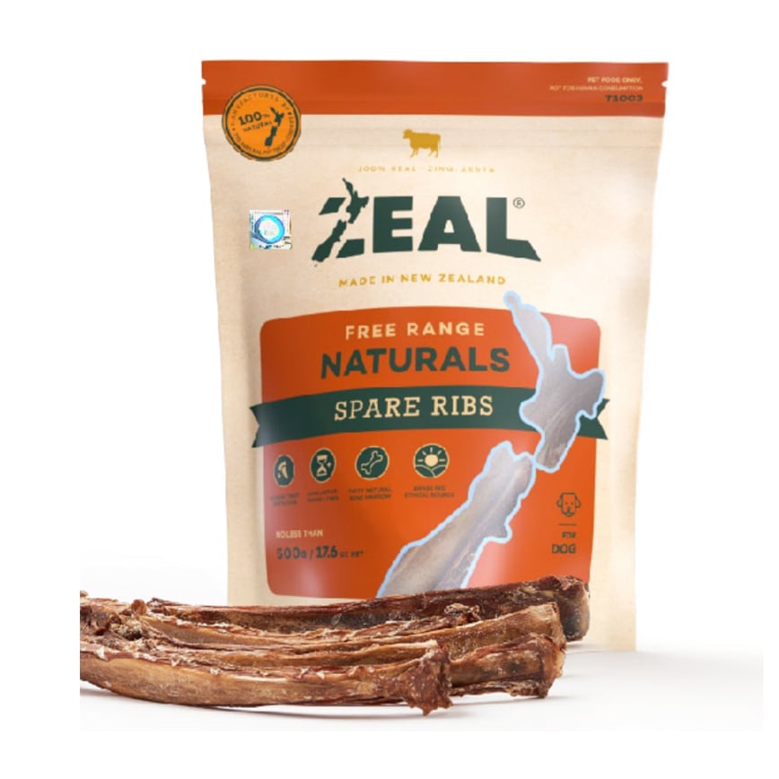 ZEAL 狗零食 紐西蘭牛仔肋骨 500g (NP001K)