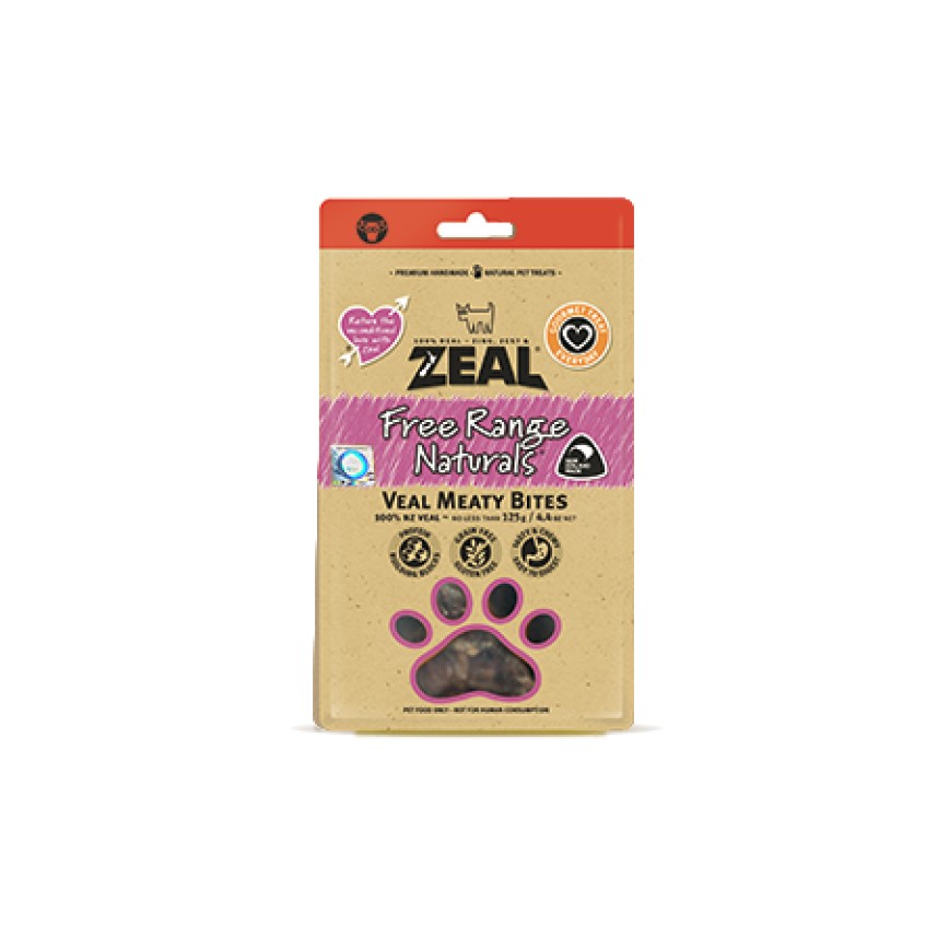 ZEAL 狗小食 紐西蘭牛仔柳 Veal Meaty Bites 125g (NP013)