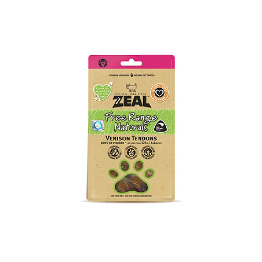 ZEAL 狗小食 紐西蘭鮮鹿筋 Venison Tendons 125g (NP023)