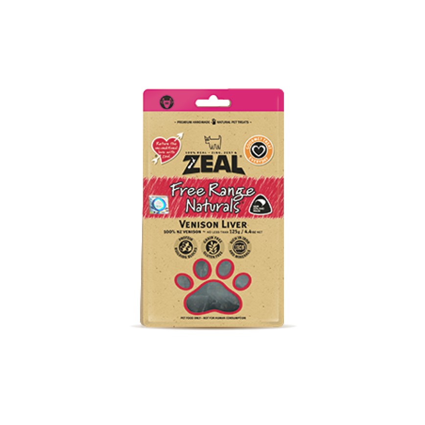 ZEAL 狗小食 紐西蘭鮮鹿肝 Venison Liver 125g (NP024)