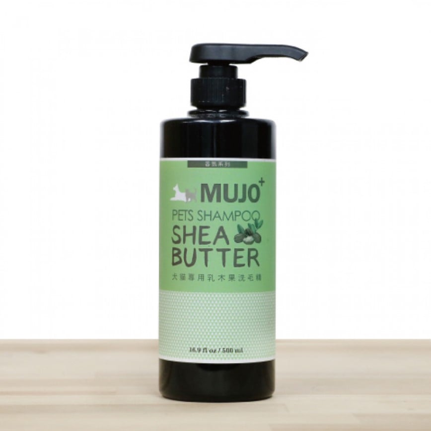 MUJO+ 木酢家 天然清潔抗菌驅蟲洗毛液 乳木果柔順亮澤配方 500ml (mujo0002) (貓犬用)