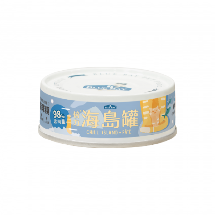 BLUE BAY 貓罐頭 Chill Island 海島幼貓系列 鮮嫩虱目魚 80g (CC001)