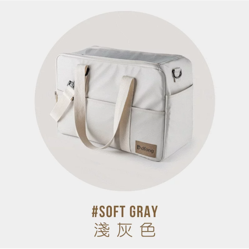Dfang 寵物外出袋 淺灰色 45cmX19cmX29cm (適合6kg以內)