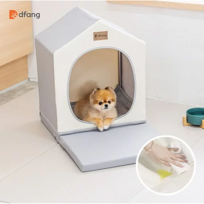 Dfang 寵物床墊 Pet House 附延伸休息墊 M碼 (46cmX72cmX59cm)