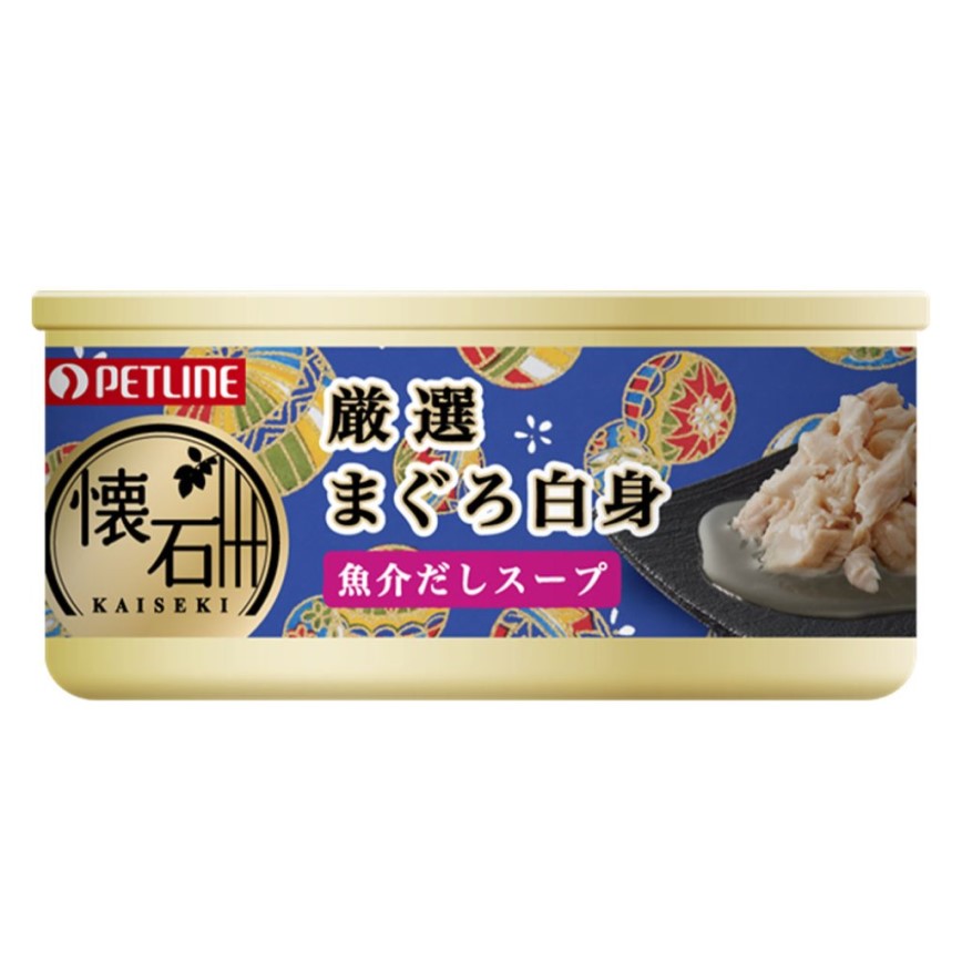 日本Petline 貓罐頭 懷石系列 吞拿魚湯罐 60g (KC5)