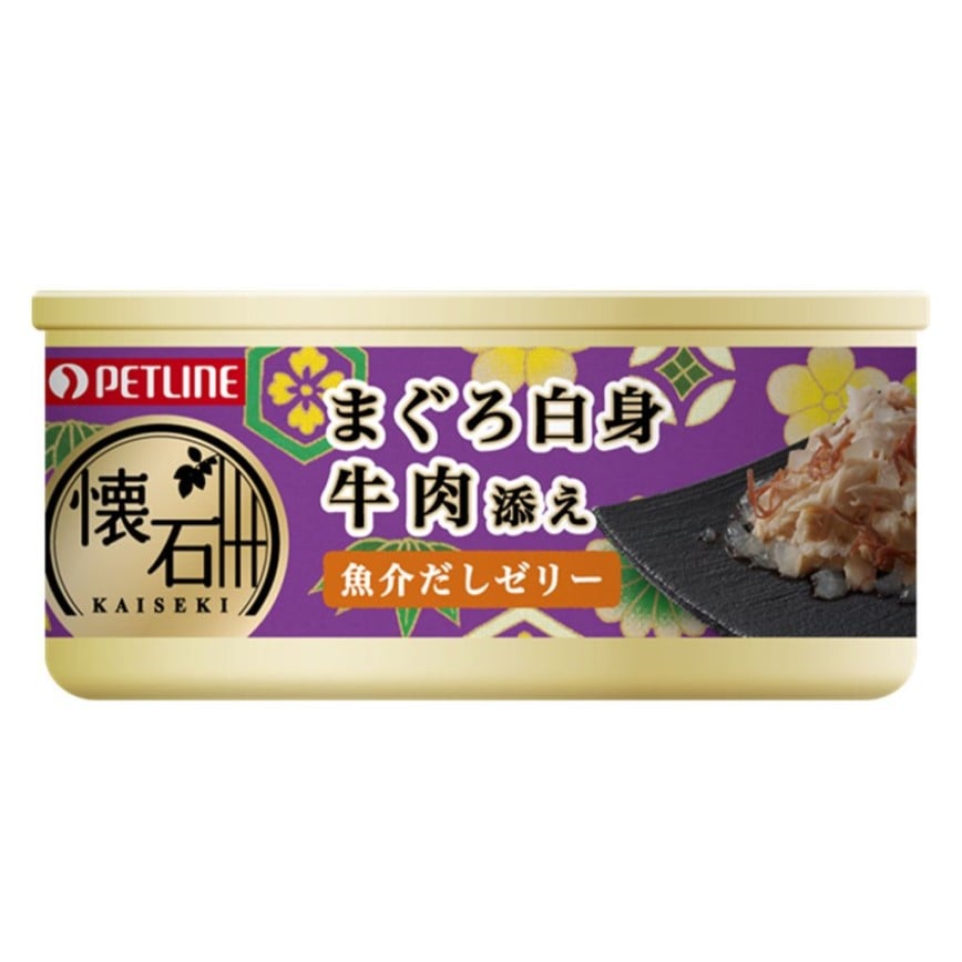 日本Petline 貓罐頭 懷石系列 吞拿魚+牛肉 60g (KC2)