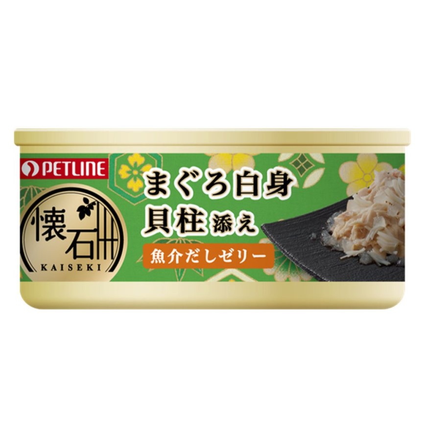 日本Petline 貓罐頭 懷石系列 吞拿魚+帶子 60g (KC4)