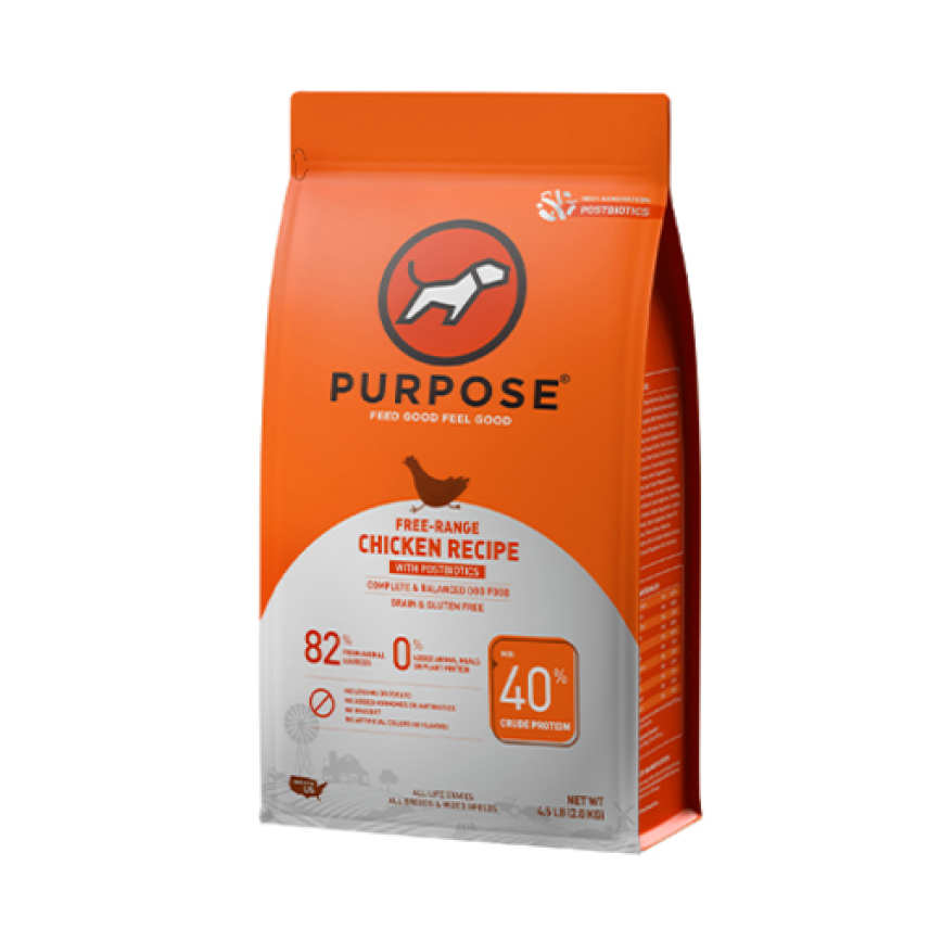 PURPOSE 狗糧 無穀物 雞肉 + 白魚 全犬後生元配方 10lb (148642)