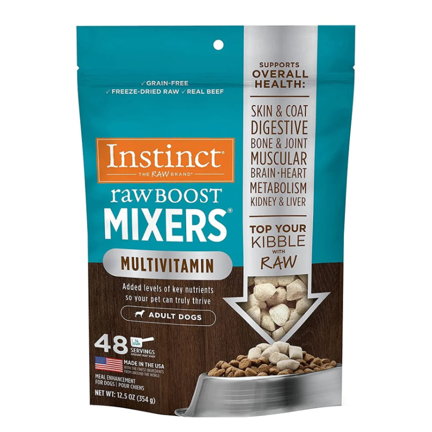 Instinct 狗糧 凍乾肉粒 多種維他命成犬 牛肉配方 5.5oz (600640) (新舊包裝隨機發貨) 圖 2