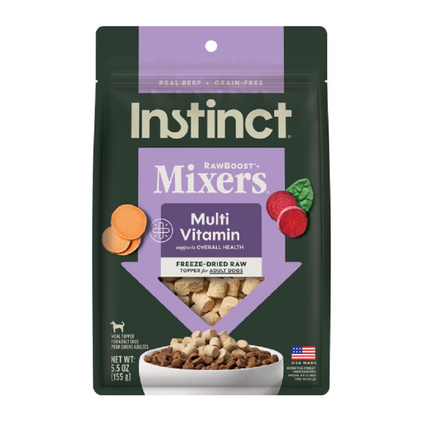 Instinct 狗糧 凍乾肉粒 多種維他命成犬 牛肉配方 5.5oz (600640) (新舊包裝隨機發貨)