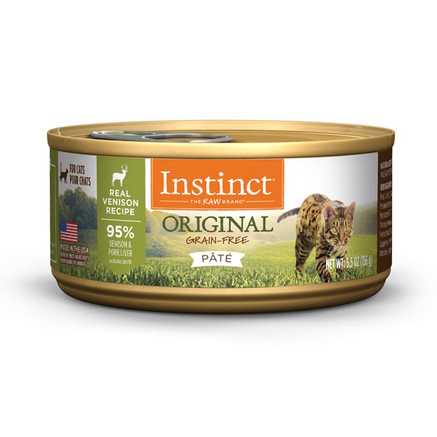 Instinct 貓罐頭 無穀物鹿肉配方 5.5oz (507567) (新舊包裝隨機發貨) 圖 1