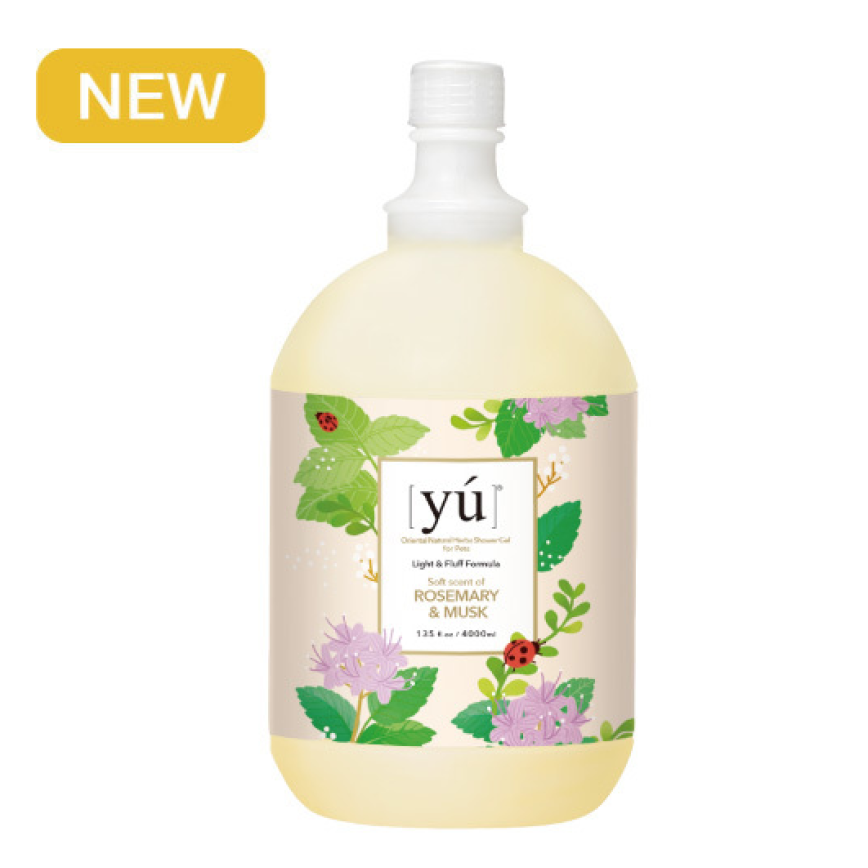 YU東方森草 輕奢淡香洗毛液 經典迷迭香配方 4000ml (加侖裝) (YU-A013) (貓犬用)