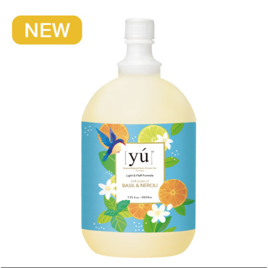 YU東方森草 輕奢淡香洗毛液 橙花森林配方 4000ml (加侖裝) (YU-A014) (貓犬用)
