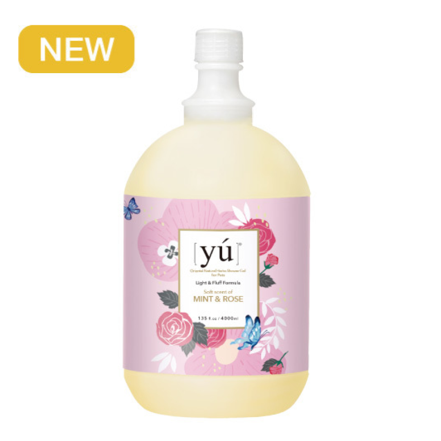 YU東方森草 輕奢淡香洗毛液 薄荷玫瑰配方 4000ml (加侖裝) (YU-A011) (貓犬用)