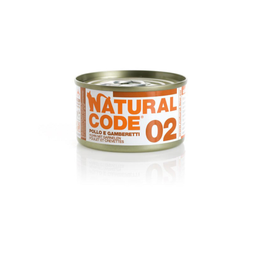 Natural Code 貓罐頭 雞⾁ & 蝦⾁ Chicken & Shrimps 85g (1102)