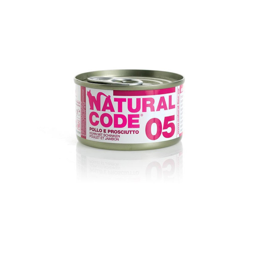 Natural Code 貓罐頭 雞⾁ & ⽕腿 Chicken & Ham 85g (1105)