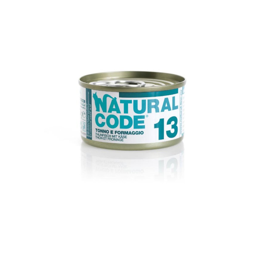 Natural Code 貓罐頭 吞拿⿂ & 芝⼠ Tuna & Cheese 85g (1113)