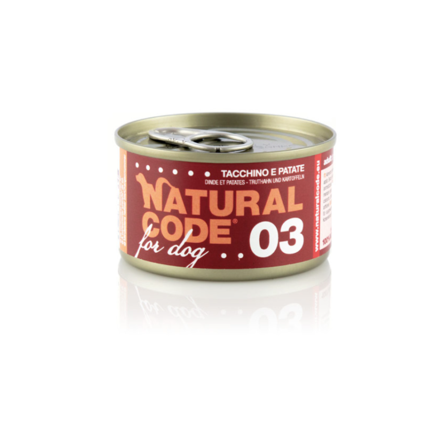 Natural Code 狗罐頭 火雞 & 薯仔 Turkey & Potatoes 90g (NCD03)