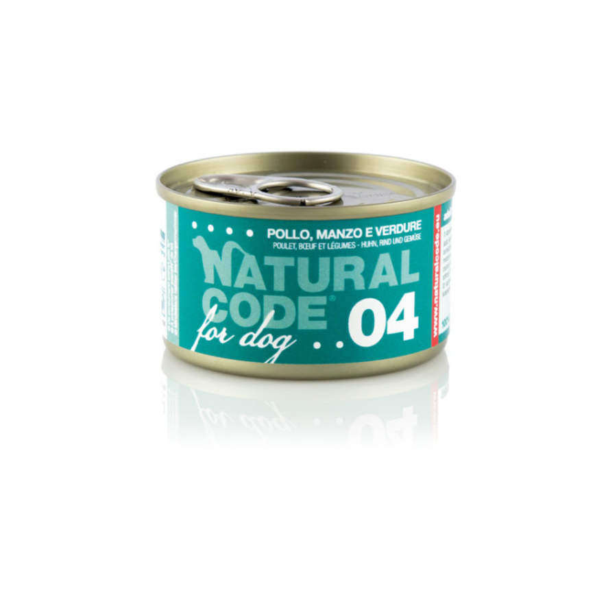 Natural Code 狗罐頭 雞肉 & 牛肉 & 蔬菜 Chicken & Beef & Vegetables 90g (1814)
