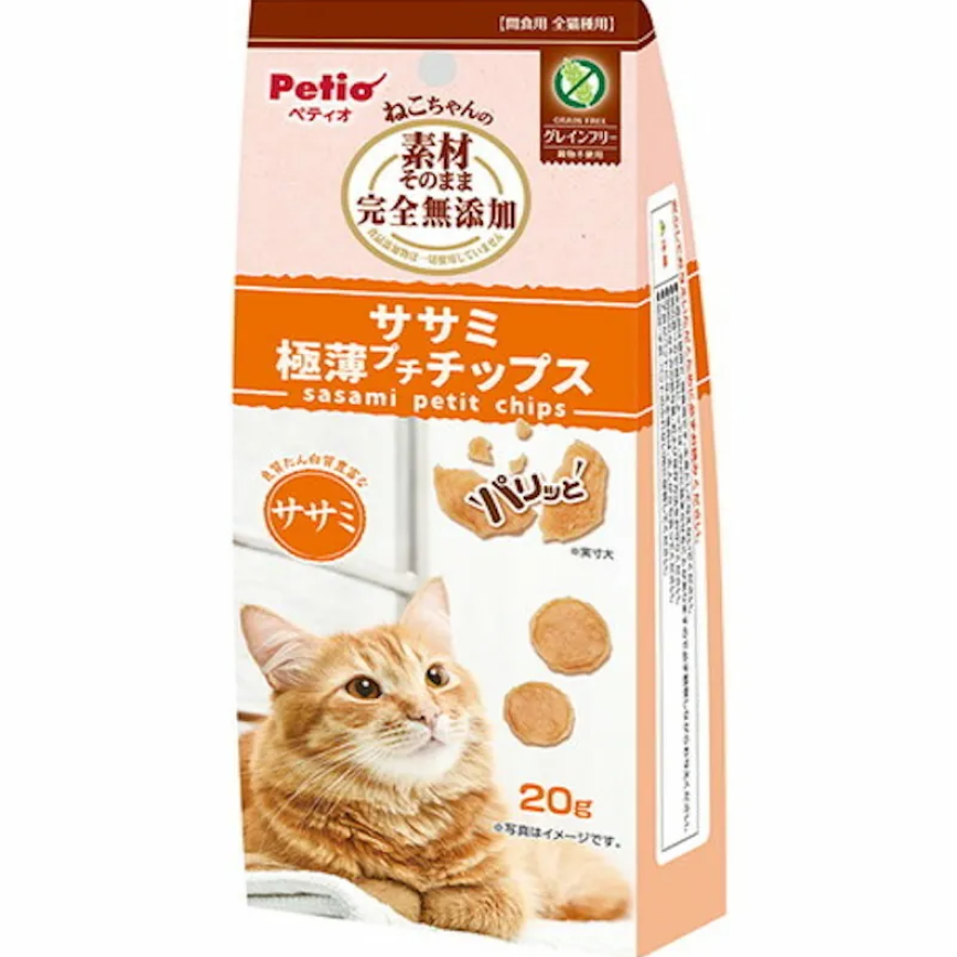 Petio 貓零食 完全無添加 極薄雞柳肉脆片 20g (90603499)