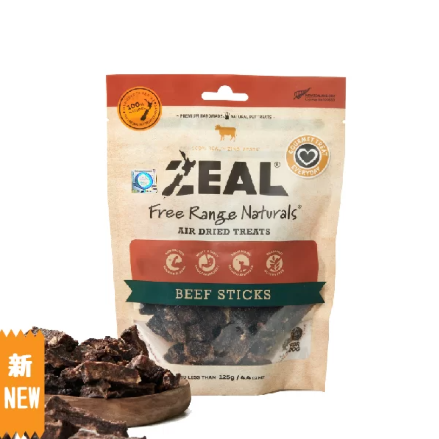 ZEAL 狗小食 紐西蘭牛肉條 Beef Sticks 125g (NP114)