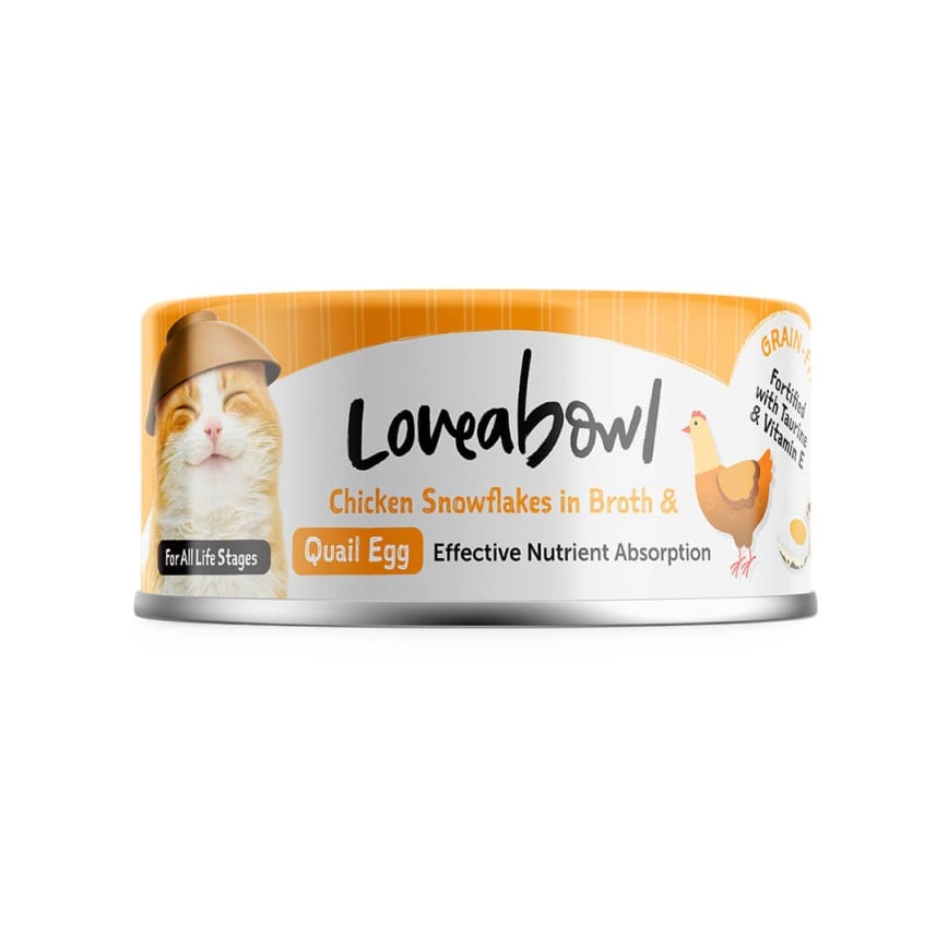 Loveabowl 貓用嫩雞鵪鶉蛋罐頭 70g