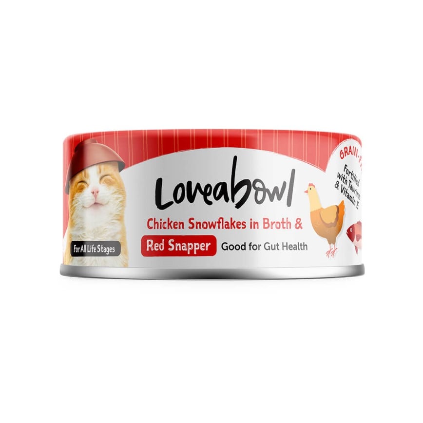 Loveabowl 貓 健腸嫩雞紅鯛魚 70g