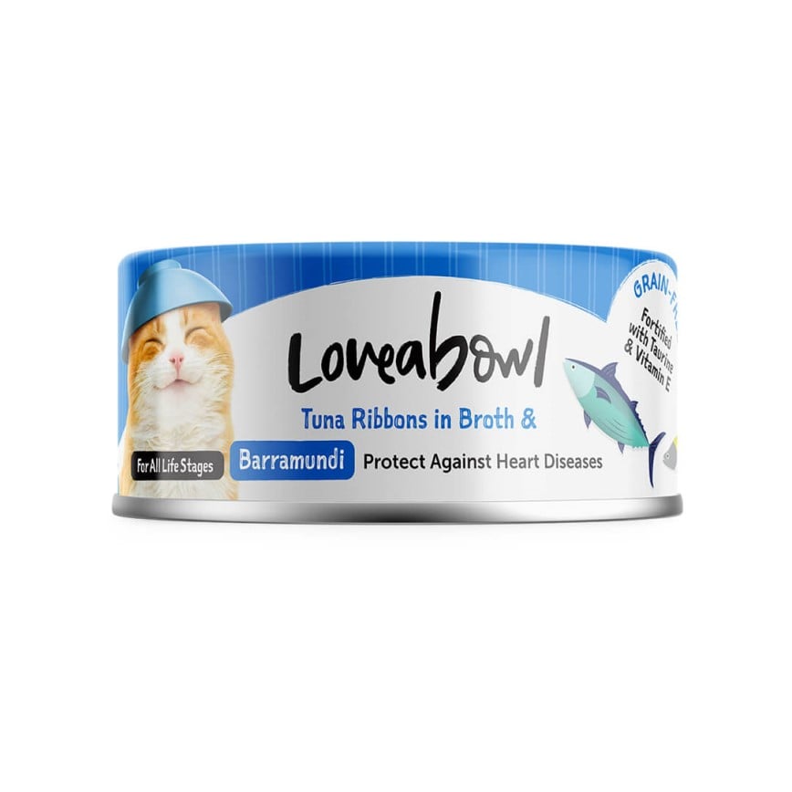 Loveabowl 貓罐頭 護心吞拿魚鱸魚 70g (LBCE032)