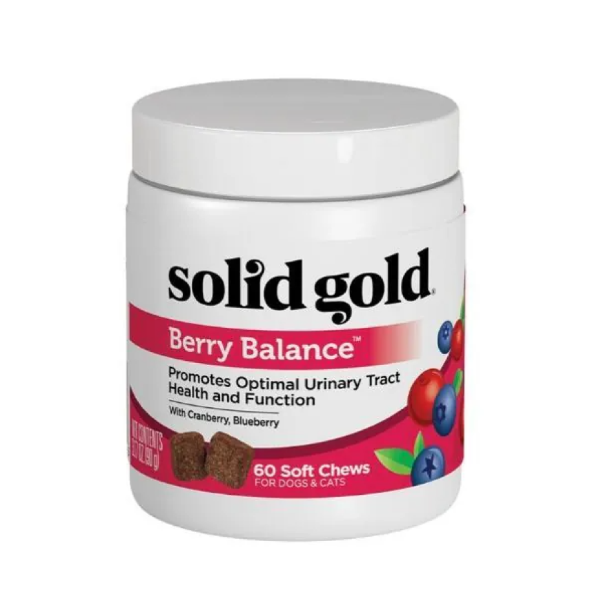 Solid Gold 天然補給品 紅莓藍莓精華丸 60粒裝 (SG612A) (犬用) 圖 1