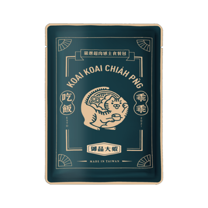 乖乖吃飯 貓主食餐包 御品大蝦全家餐 400g (KKCP-0016)