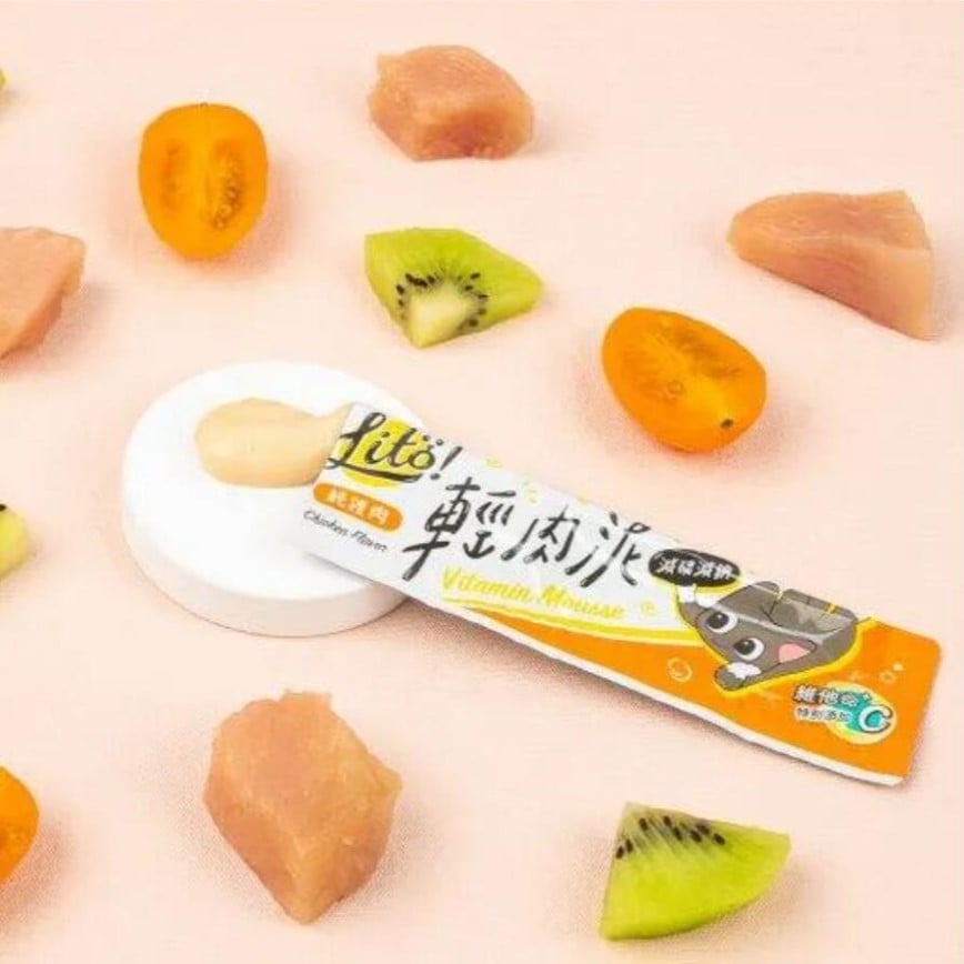 怪獸部落 貓狗零食 Litö ! 輕肉泥 純雞肉 維他命C添加 10g 單條裝 (C342)