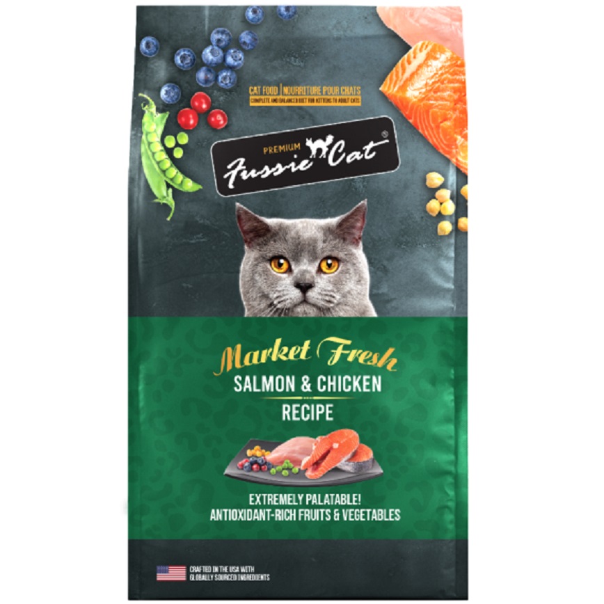 Fussie Cat 貓糧 Market Fresh 純天然貓糧 三文魚及雞肉配方 3.5lb (綠) (FU-SC2) 圖 1