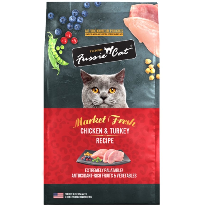 Fussie Cat 貓糧 Market Fresh 純天然貓糧 雞肉及火雞配方 3.5lb (紅) (FU-CT2) 圖 1