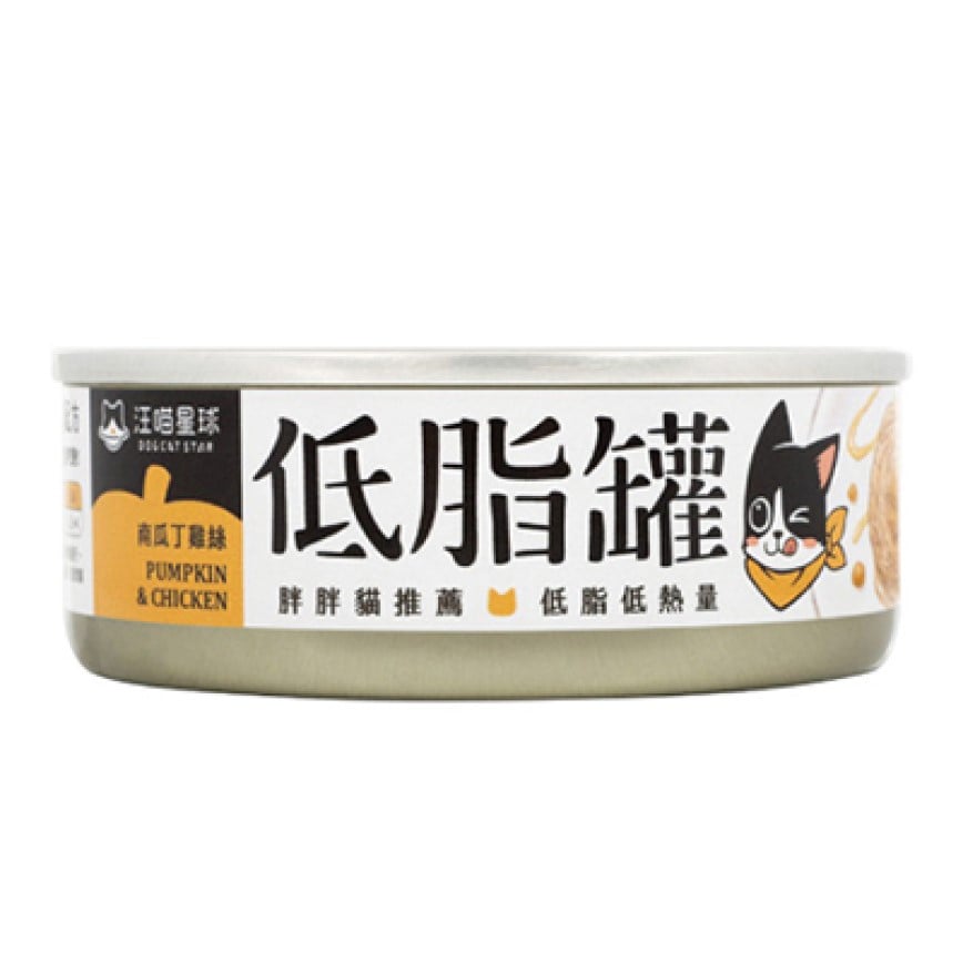 汪喵星球 貓用 低脂主食罐 南瓜丁雞絲 80g