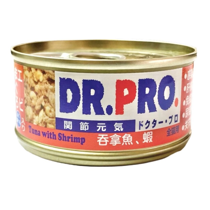 Dr. PRO 貓罐頭 關節配方 吞拿魚蝦味 80g