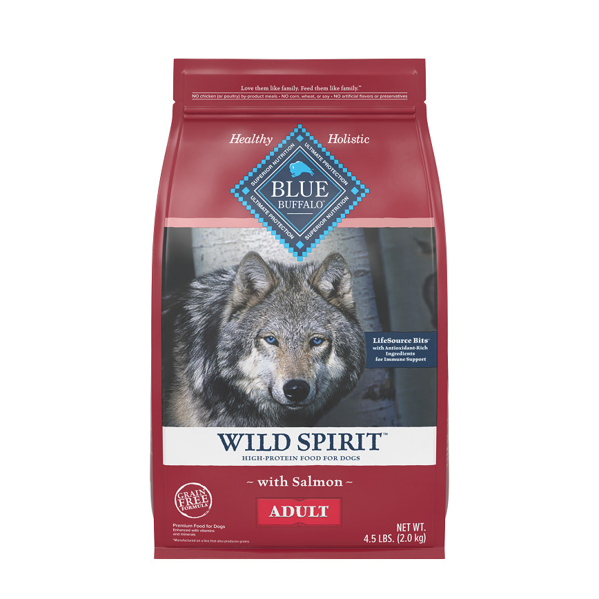 BLUE BUFFALO 狗糧 成犬 三文魚配方 4.5lb (805221)