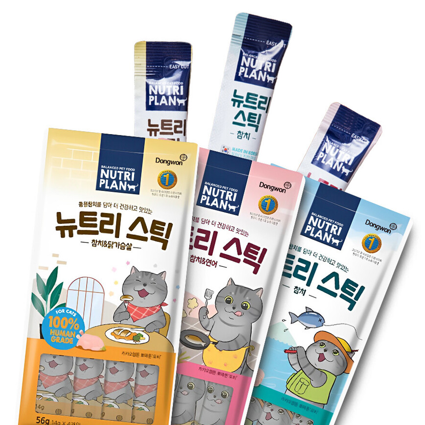 Nutriplan 貓肉泥 營養企劃 韓國肉泥餐包 三文魚及吞拿魚 14g 4本(64804) (FK CIAO) - 限時優惠 圖 3
