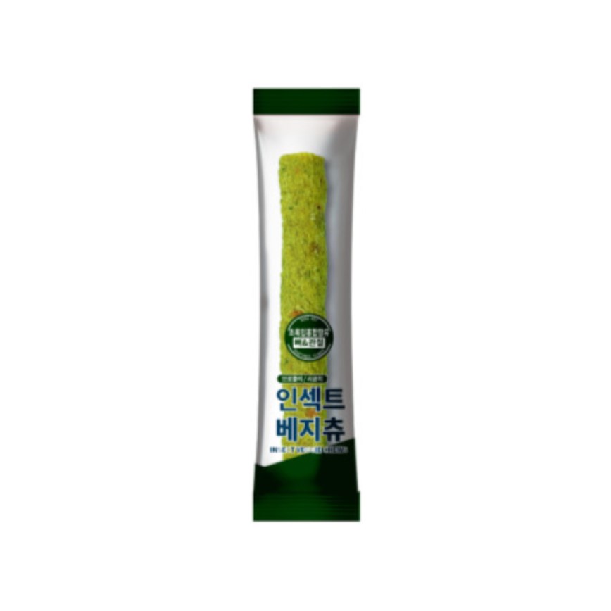 韓國Bug's Pet 超級低敏 狗小食 高級蟲蛋白 蔬菜咀嚼條 關節配方 10條裝 (綠) 圖 2