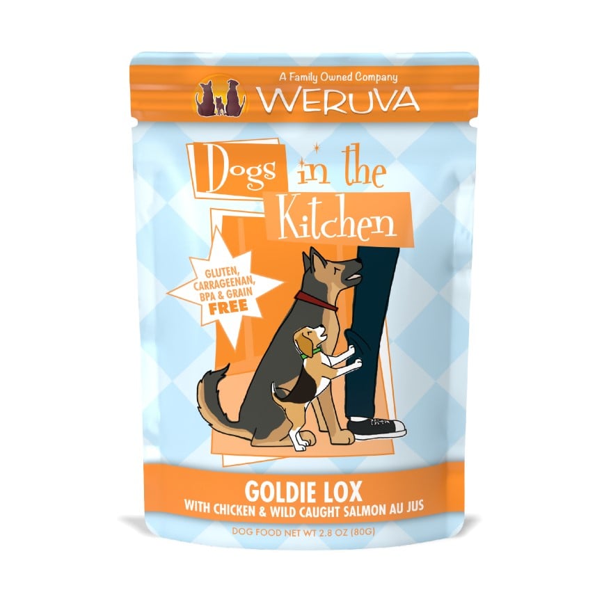 WeRuVa 狗濕糧 廚房系列 雞湯+雞肉+野生三文魚 80g (003170)