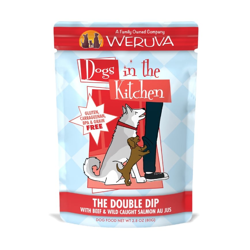 WeRuVa 狗濕糧 廚房系列 牛肉+野生三文魚 80g (003172)